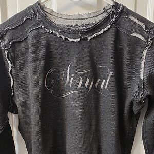 Vintage Sinful Buckle Long Sleeve Shirt Xl